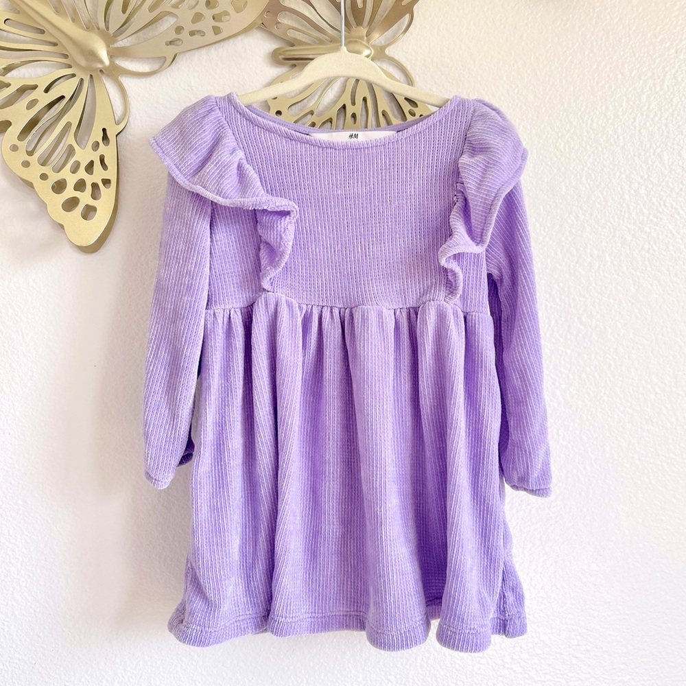 H&M Lavender Velour Dress